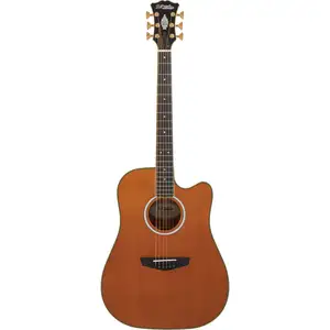 D'Angelico D'Angelico Excel Bowery Dreadnought CE Vintage Natural guitare électro-acoustique folk avec housse