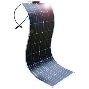 Dokio 100W-12V Panneau Solaire MONO Souple Semi-Flexible Camping-Car/F... pas cher