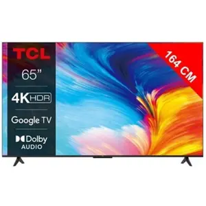 TCL 65P631 TV LED 65 4K HDR Google TV HDMI 2.1 Métal noir brossé - Neuf pas cher