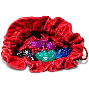 Metallic Dice Games FanRoll Dragon StormTM Sac à dés en velours avec c... pas cher