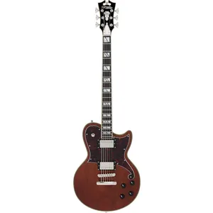 D'Angelico Deluxe Atlantic Baritone Satin Walnut Guitare électriqueVendu parwoodbrass