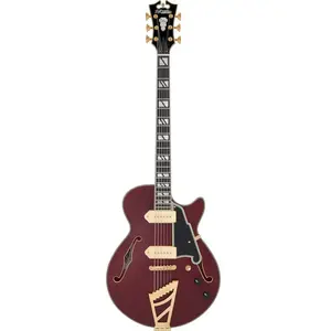D'angelico Deluxe SS Baritone Satin Trans WineVendu parbax-music