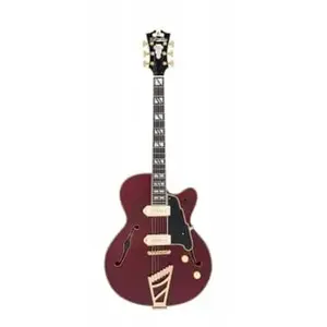 D'angelico Deluxe 59 Trans Wine Guitare Semi-Hollow Body Avec ÉtuiVendu parbax-music