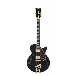 D'angelico Excel Ss Solid Black Guitare Électrique Avec ÉtuiVendu parbax-music