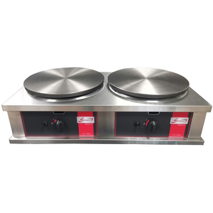 SOFRACA Crêpière Double Gaz Professionnelle à Usage Intensif 2 x Ø 400 mm pas cher