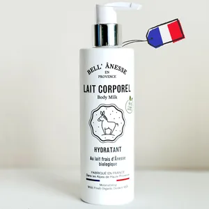 Label Provence Nature Lait corps hydratant au Lait frais d'Ânesse BIO Fabrication Française. Tous types de peau. Flacon pompe 250 mlVendu parredcare-pharmacie