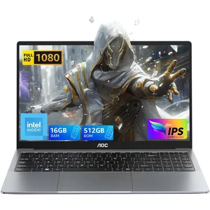 AOC Ordinateur Portable 15,6 Pouces FHD 16 Go DDR4 512 Go SSD pas cher