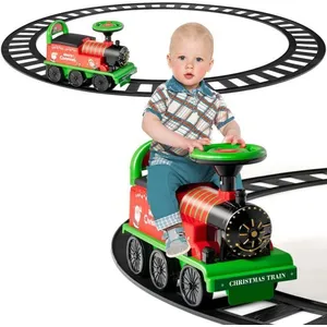 Comparateur de prix : Train Electrique pour Enfants - COSTWAY - Vert - Rail 220cm - Autonomi...