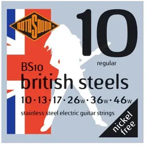 Rotosound BS10 British steels - Jeu de cordes guitare électrique - 10-46