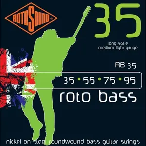Comparateur de prix : Rotosound RB35 Roto Bass - Jeu de cordes basse - 35-95