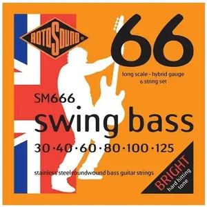 Comparateur de prix : Rotosound SM666 Swing Bass - Jeu de 6 cordes basse - 30-125