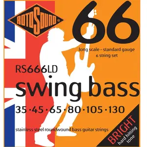 Comparateur de prix : Rotosound RS666LD Swing Bass - Jeu de 6 cordes basse - 35-130