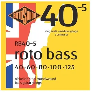 Comparateur de prix : Rotosound RB40-5 Roto Bass - Jeu de 5 cordes basse - 40-125
