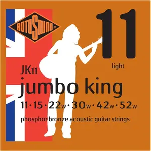 Rotosound JK11 11-52 Jumbo King - Jeu de cordes guitare acoustique