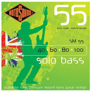 Comparateur de prix : Rotosound SM55 Solo Bass - Jeu de cordes basse - 40-100