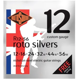 Comparateur de prix : Rotosound R12-56 Roto Silvers - Jeu de cordes guitare électrique - 12-...