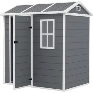 Abri de jardin en plastique 2,1m² 186 x 130 x 199cm Abri de jardin ave... pas cher