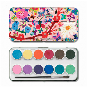 Eeboo Boite fer Aquarelle- papillons pas cher