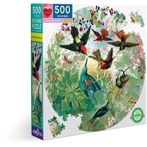 Puzzle Eeboo Colibris Rond 500 pièces pas cher