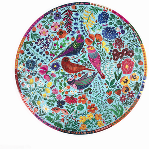 Puzzle rond 500 pièces - Eeboo - Four Birds - Animaux - Cartons recyclés pas cher