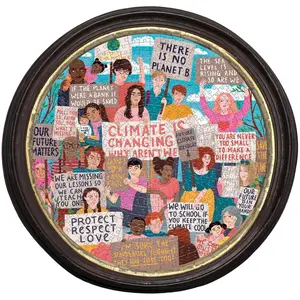 Puzzle 500 pièces Eeboo Rond Marche pour le climat pas cher