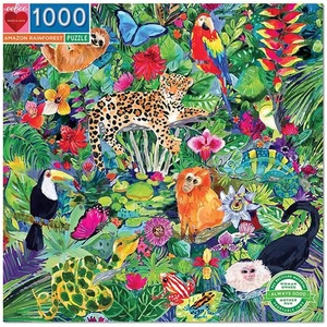Eeboo Puzzle carré 1000 pièces : La forêt Amazonienne pas cher