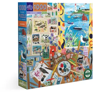 Eeboo Puzzle D´oiseaux De Mer 1000 Pièces