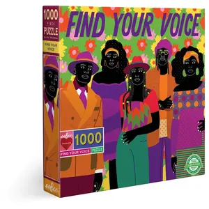 Puzzle carton adulte 1000 pieces FIND YOUR VOICE EEBOO Carton Multicolore