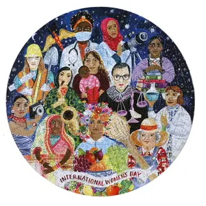 Puzzle rond 500 pièces EEBOO INTERNATIONAL WOMEN'S DAY - Multicolore