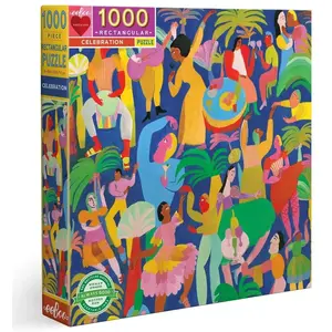 eeBoo Celebration 1000 pièces en Carton recyclé-Puzzle coloré-PZTCLE