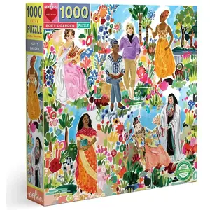 eeBoo Puzzle carton adulte 1000 pieces POET'S GARDEN Carton Multicolore