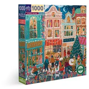 Comparateur de prix : Puzzle 1000 pièces Eeboo Happy Holiday