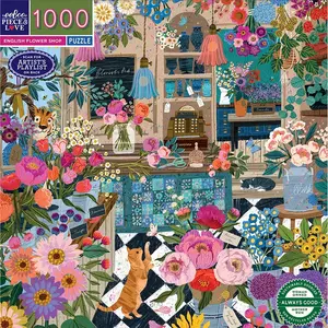Eeboo Puzzle 1000 pièces : Fleuriste anglais pas cher