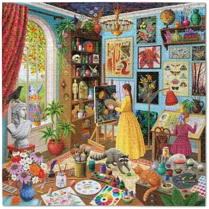Puzzle 1000 pièces Eeboo Alchemist’s Artist Studio pas cher