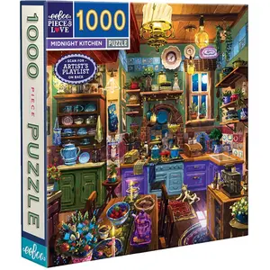 Puzzle 1000 pièces : Cuisine de minuit