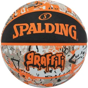 Comparateur de prix : Spalding Ballon de basket Graffiti sz7 rubber basketball Orange Taille : 7