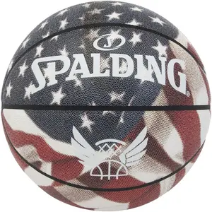 Comparateur de prix : Spalding Mcdavid Basketball-84571Z Basketball Adulte Unisexe, Stars Stripes, 7