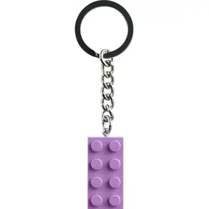 LEGO Autre Porte-clés Brique 2x4 lavande moyenne 854304 pas cher