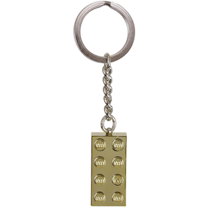 Autre Porte-clés brique LEGO dorée 850808 pas cher