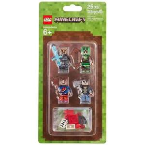 LEGO Minecraft - Assortiment d habillages LEGO Minecraft 1 - Licence M... pas cher