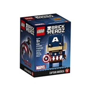 Kit de construction LEGO BrickHeadz Captain America 41589 pas cher