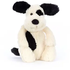 Jellycat Peluche Bashful Chien noir et crème (31 cm) pas cher