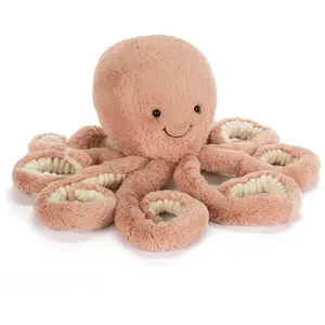 Jellycat Peluche Ocean Crew Odell pieuvre rose (23 cm) pas cher