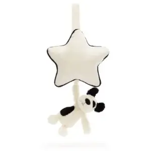 Jellycat Peluche musicale Chien noir et crème (30 cm) pas cher