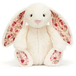 Jellycat - Peluche lapin Mimi Strawberry Blanc S pas cher