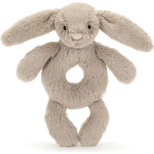 Jellycat Hochet Bashful Lapin Beige (18 cm)Vendu parberceau-magique