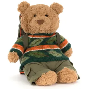 Jellycat Peluche Bartholomew l'ours en tenue de randonnée (26 cm) pas cher