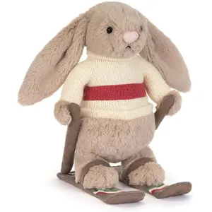 Jellycat Peluche Bashful Lapin Gold Medal Ski (20 cm) pas cher