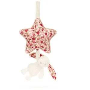 Jellycat Peluche musicale Lapin en fleurs Crème (30 cm) pas cher