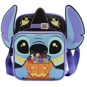 Loungefly Lilo and Stitch Glow Sac passeport d'Halloween Multicolore pas cher